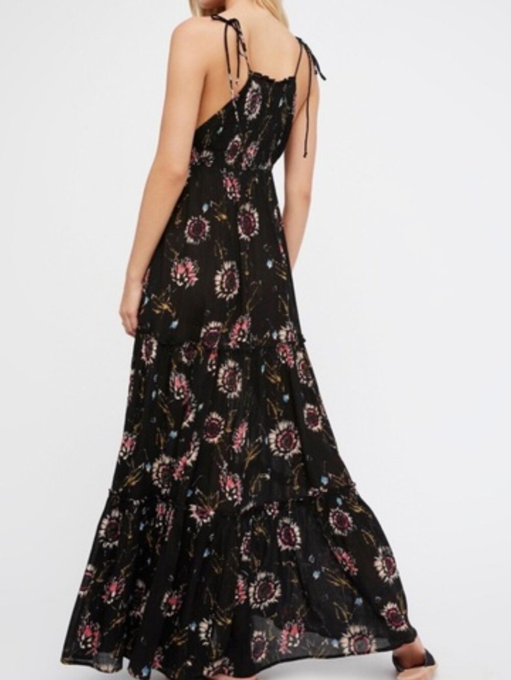 Free People Black Floral Garden Party Maxi Dress